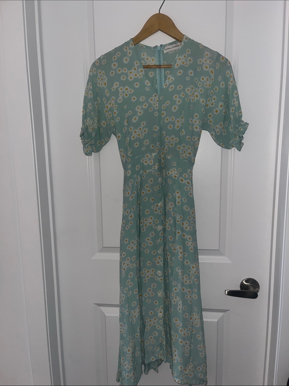 Faithfull The Brand Farah Midi Blue Daisy Dress